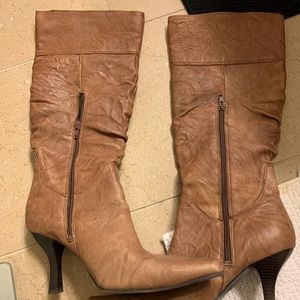 Ladies Mixit Carmel Leather Boots